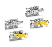 Par de ganchos colgantes - SCARPI 4 - opción antivuelco - Fijación a tornillo, funda blanca