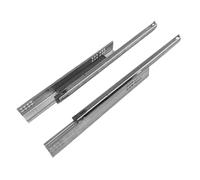 Par de guías cajón, guías suaves invisibles tipo cuadro de extracción parcial y cierre suave suave - Recambio muebles baño compatible con Lestro-Merlin, Ikea - (300 mm)