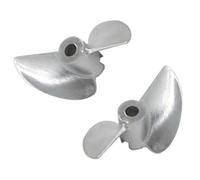 Par De Hélices 2 Palas De Aluminio CNC para Barco RC - Eje 3mm/3.17mm - Paso 1.4 CW/CCW - Hélices Metálicas para Barcos De Carreras RC De Alta Velocidad(3.00mm,30mm)