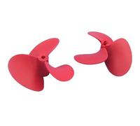 Par De Hélices 3 Palas Totalmente Sumergidas para Bote RC - Nylon Reforzado Fibra De Vidrio CW/CCW - Agujero 5mm Paso 1.6 - para Barcos Señuelos/Arrastreros(Red,70)