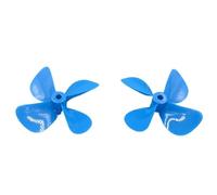 Par De Hélices 4 Palas para Barco RC - Orificio De Eje 4mm CW/CCW PC Diámetro D60/D70 - para Modelos De Barcos De Pesca Y Cebos(Blue,D70)