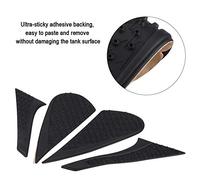 Par de la Almohadilla de Tracción del Tanque de Gas de la Motocicleta para Z800 13-16 Sticker de Agarre de Rodilla Resistente a Desvanecimiento para un Mejor Control, 2 Piezas para Jinetes, Negro