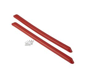 Par de listones de deslizamiento para carretilla de acero