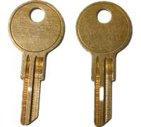 Par de llaves de repuesto para HON y varios muebles de oficina con códigos 101E a 255E cortados a código (111E)