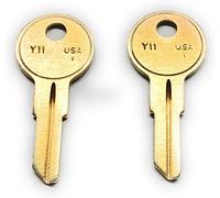 Par de llaves de repuesto para HON y varios muebles de oficina con códigos 101E a 255E cortados a código (131E)