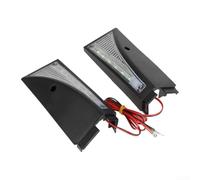 Par de luces laterales negras para scooter eléctrico Kugoo M4, indicadores de señal de giro de seguridad de 2 piezas con escudo anticolisión, fácil instalación