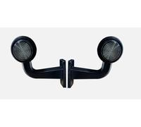 Par de luces LED de 12 a 24 V maxi rojas y ámbar con lentes ahumadas.