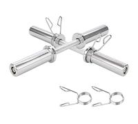 Par de mancuernas cortas de 50 cm Nº 2 mancuernas con cierres de resorte Set culturismo Home Gym Diámetro 50 mm