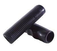 Par de Manguitos para Manillar de Bicicleta de Ciudad, montaña o Fixie, Negro, Estilo Vintage, ergonómicos, de Goma