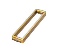 Par De Manijas De Puerta De Empuje Y Tracción, Manijas De Doble Cara For Puertas De Granero, Superficie Antihuellas, Capacidad De Carga De 150 Kg, For Puertas De Vidrio(Gold,Hole spacing 50cm)