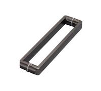 Par De Manijas De Puerta De Empuje Y Tracción, Manijas De Doble Cara For Puertas De Granero, Superficie Antihuellas, Capacidad De Carga De 150 Kg, For Puertas De Vidrio(Black,Hole spacing 110cm)