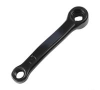 Par de manivelas para bicicleta estática, material de hierro de 127 mm para instalación izquierda y derecha, ideal para bicicletas de fitness (manivela izquierda)