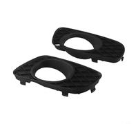 Par de marcos de cubierta de lámpara antiniebla delantera izquierda derecha para Fortwo 451 2007-2014, kit de molduras de carcasa de bisel de repuesto de plástico ABS negro