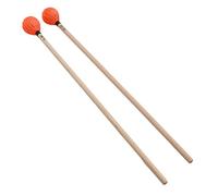Par de mazos intermedios con mangos de arce Para instrumentos de percusión principiantes (Naranja)