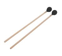 Par de mazos intermedios con mangos de arce Para instrumentos de percusión principiantes (Negro)