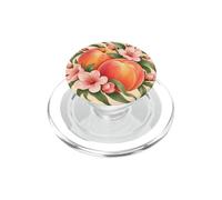 Par de Melocotones con Flores y Salvia PopSockets PopGrip para MagSafe
