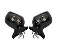 Par De Motocicletas Espejos Retrovisores Intermitentes Para GL1800 Para F6B 2013-2017 Ver espejos(Black and Smoke)