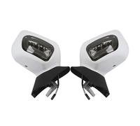 Par De Motocicletas Espejos Retrovisores Intermitentes Para GL1800 Para F6B 2013-2017 Ver espejos(White and Smoke)