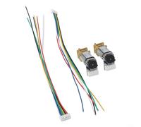 Par de motores de engranajes de metal DC 6V para GA12 para codificador N20 con rueda dentada recta motor de alto par adecuado para pequeños proyectos electrónicos (500 RPM)
