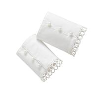 Par de muñequeras elásticas para Fiestas de Disfraces históricos, Pulsera de Encaje para Cosplay y Pulseras de Desmontables