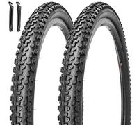 Par de neumáticos de bicicleta de montaña de 27,5 x 2,10 (54-584) de 27,5 pulgadas, plegables de repuesto para bicicleta de montaña híbrida de 27,5 x 1,95 y 27,5 x 2,125