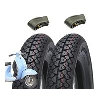 2 neumáticos Deestone 3,50-10 + cámaras de aire para Piaggio Vespa PX 125 150 200 Arcobaleno