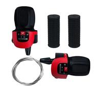 Par de palancas de cambio de bicicleta Twist Grip Gear Shifters-21 velocidades 3 x 7 con asas de goma antideslizantes, piezas de repuesto ligeras, palanca de equipamiento de ciclismo para Mountain