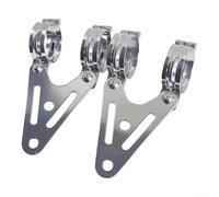 Par de para soportes para moto 32-60mm Hierro Par de para soportes(32 41mm) | para acero , compatible 25-35mm, ideal faros LED, halógenos, uso exterior