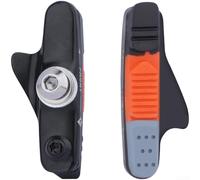 Par de pastillas de freno de bicicleta de carretera de 55 mm con carcasa de aleación de aluminio para bicicletas compatibles con frenos 700C C que ofrecen reducción de ruido y vida útil extendida