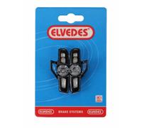 Par de pastillas de freno más portapastillas de aluminio Elvedes Campag 55 mm