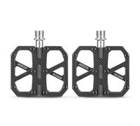 Par de pedales de bicicleta fabricados con fibras de carbono de alta resistencia para mayor durabilidad y ligereza