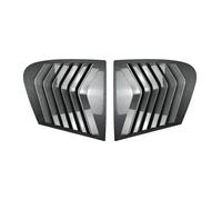 Par de persianas de ventana trasera compatibles con rejillas de ventilación laterales de 2011 a 2019, cubierta exterior embellecedora.(Carbon fiber)