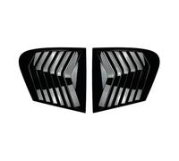 Par de persianas de ventana trasera compatibles con rejillas de ventilación laterales de 2011 a 2019, cubierta exterior embellecedora.(Glossy Black)