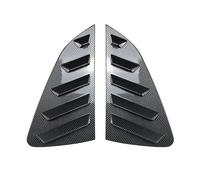 Par de persianas para ventanas traseras compatibles con modelos 2018+, rejillas de ventilación laterales, cubierta embellecedora, accesorios exteriores(Carbon fiber Black)