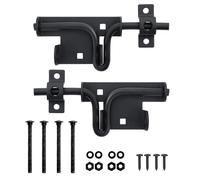 Par de pestillos de puerta de metal de 2 vías para cerraduras de puerta, cerrojos de madera, vallas de granero y puerta de patio