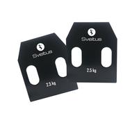 Par de placas de pesas de acero con asas Sveltus 2,5 kg
