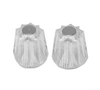 Par de pomos de ducha acrílicos diseñados para Contessa y para conjuntos de grifo de ducha Windsor con vástago de broche