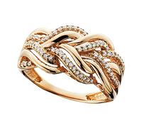 Par de Princess Cut Set Anillo Lujo Mujeres Compromiso Boda Joyería Poemas Para Niños Ringelnatz, 10, Metal, Sin piedras preciosas