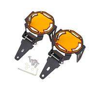 Par de protectores de luz antiniebla LED para motocicleta, compatible con BMW R1200GS Adventure F800GS Adventure R1250GS / ADV LC (naranja)