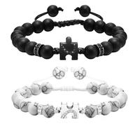 Par De Pulseras Para Parejas Con Rompecabezas, 2 Piezas Pulsera Yin Yang Unica Ajustable Puzle Yin Yang Pulsera Para Parejas Para Relación De Amistad Novio Novia