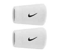 Par De Puños Alto Tenis Padel Nike Swoosh Doublewide Trapo de Nariz Blanca