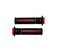 Par de puños de goma de dos componentes, color negro con texto en inglés Accossato para Honda CBR 1000 RR Fireblade de 2004 a 2005, CC 1000