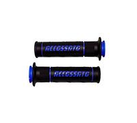 Par de puños de goma de dos componentes, color negro con texto en inglés Accossato para Kawasaki Z 1000 ABS desde 2014 hasta 2016, CC 1000
