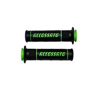 Par de puños de goma de dos componentes, color negro con texto en inglés Accossato para Kawasaki Z 1000 ABS desde 2014 hasta 2016, CC 1000
