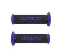 Par de puños de Goma termoplástica, Color Negro con Texto Accossato para Kawasaki Z 1000 ABS Desde 2014 hasta 2016, CC 1000