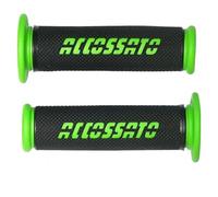 Par de puños de Goma termoplástica, Color Negro con Texto Accossato para Kawasaki Z 1000 SX Desde 2011 hasta 2016, CC 1000