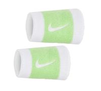 Par de puños de tenis largos Nike Swoosh Double Wide más colores (WHITE/VAPOR GREEN/WHITE)