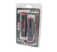 Par de puños Domino negro rojo moto Off Road Cross Enduro A02041C4240A7-1