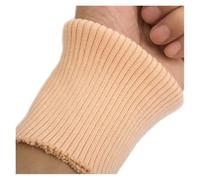 Par de puños tela punto grueso, algodón elástico, suave, abrigo, 8 * 9 cm, 1 par para costura de puños de mangas de sudaderas, chaq(Pink apricot)