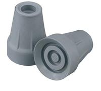 Par de puntas grises para muletas antebrazo de aluminio anodizado Art. RV7010